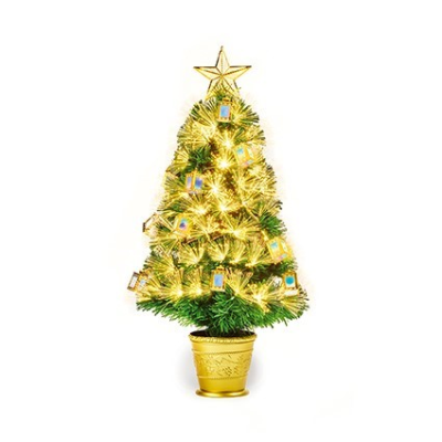 2.5FT Gold Lantern Fibre Optic Tree Premier | FT19