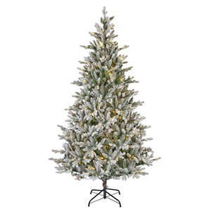 7FT Snowy Glacier Pine Pre-Lit Kaemingk Everlands Artificial Christmas Tree | AT47