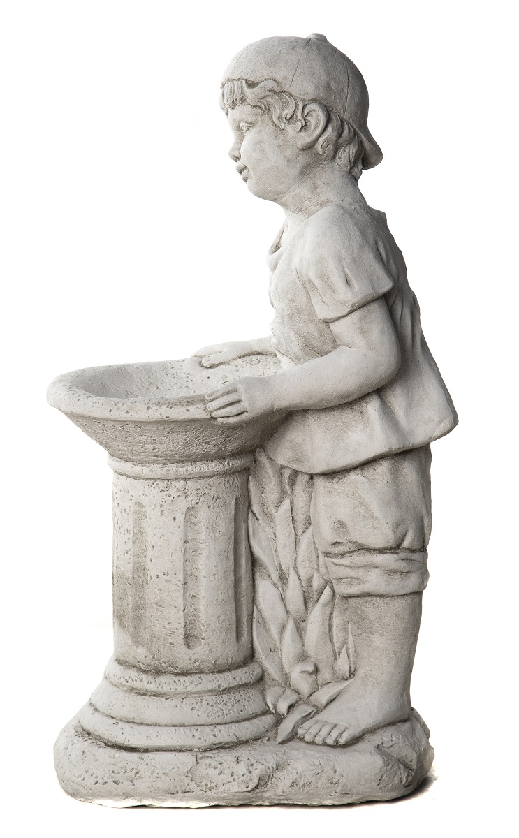 Dreaming Boy Bird Bath | Oakley Stone - Garden Ornaments - Tong Garden  Centre