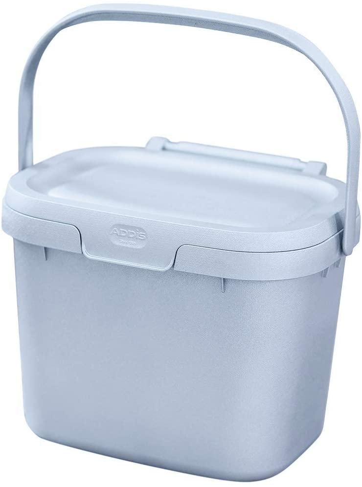 Kitchen Food Waste Compost Caddy / Light Grey